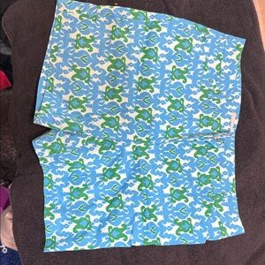 Talbots Aqua and Lime Patterned Garment